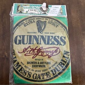 New Traditional Craft T Shirt Size 40/42 Ins Guiness Ireland 100% Cotton‎ Green